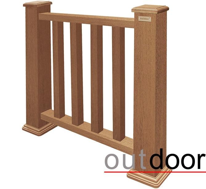 Ограждение из ДПК Outdoor Классик 3D STORM дубовый. купить в Красноярске
