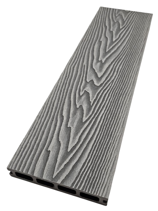 Террасная доска ДПК NanoWood 3D Double Серый купить в Красноярске