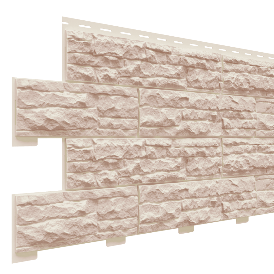 Фасадная панель Доломит, Скалистый риф Люкс, Жемчуг купить в Красноярске