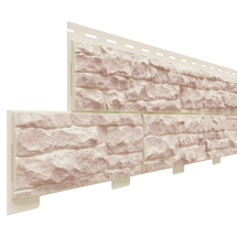 Фасадная панель Доломит, Скалистый риф Люкс, Жемчуг