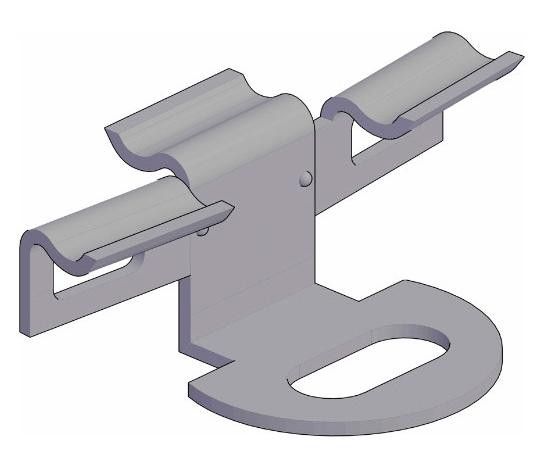 Промежуточный кляймер KRONEX № 7 для алюминиевых лаг (упаковка 100 шт.) купить в Красноярске