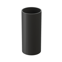 Водосточная труба Docke Lux, графитовая, 1 м