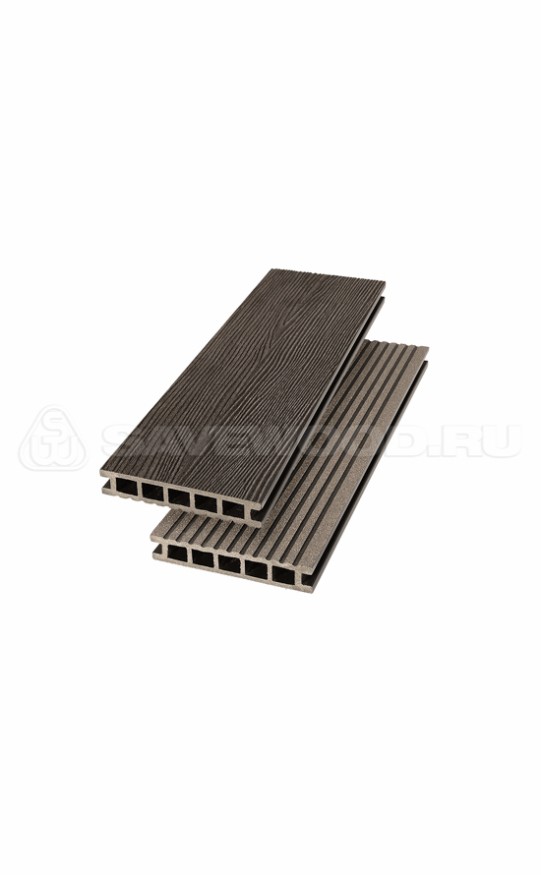 Террасная доска ДПК SaveWood, SW Ornus (R), Темно-коричневый купить в Красноярске
