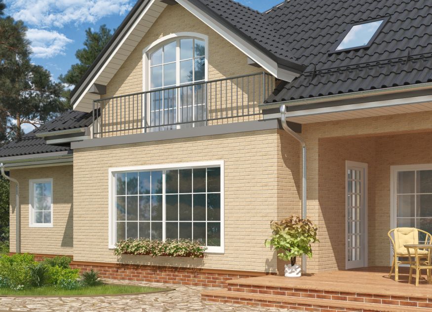 Фасадные термопанели Аляска серия Элевация 02. Krem rustik купить в Красноярске