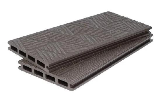 Террасная доска ДПК POLIVAN GROUP 3D+3D NEW пустотелая двухсторонняя DENPASAR Темный шоколад купить в Красноярске