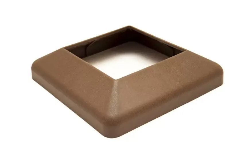 Крышка нижняя ПВХ для столба 100х100 Deckart Шоколад купить в Красноярске