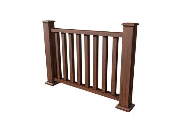 Ограждения из ДПК WOODVEX в цвете Палисандр купить в Красноярске
