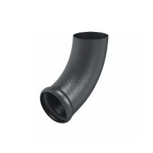 Отвод трубы декорированный Aquasystem RR 23 Маренго матовый 125/90