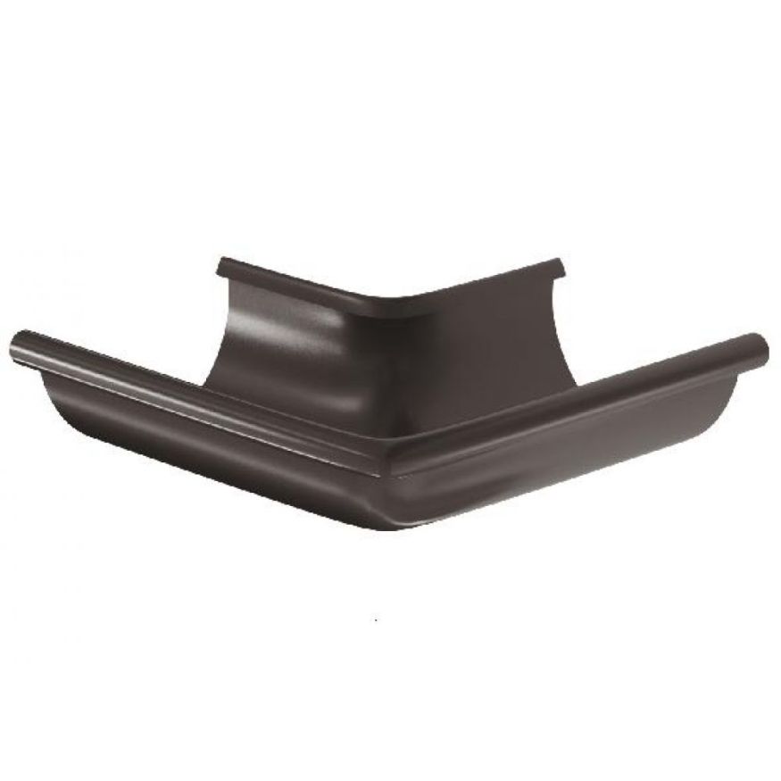 Угол желоба внешний 90°, Aquasystem, RR 32 Тёмно-коричневый 150/100 купить в Красноярске