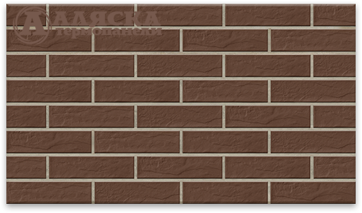 Фасадные термопанели Аляска серия Элевация 16. Braun rustik купить в Красноярске