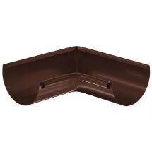 Внутренний угол желоба 90° Aquasystem, коричневый RAL 8017, 125/90