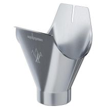 Воронка желоба оцинкованная Aquasystem 125/90