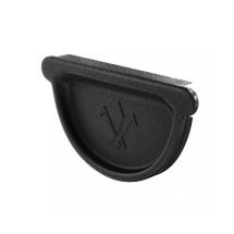 Заглушка Aquasystem универсальная с резиновым уплотнителем, RAL 9005 Черный 125/90