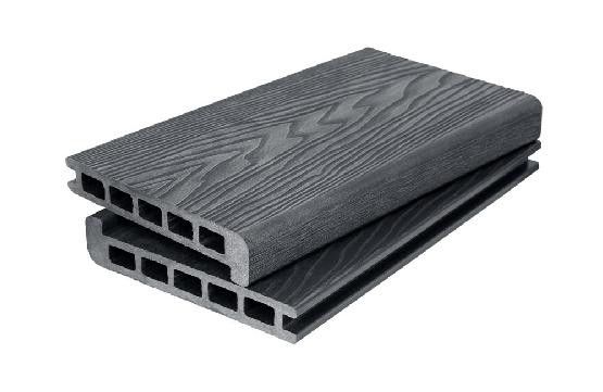 Ступень 3D GardenParkett с текстурой дерева в цвете графит купить в Красноярске