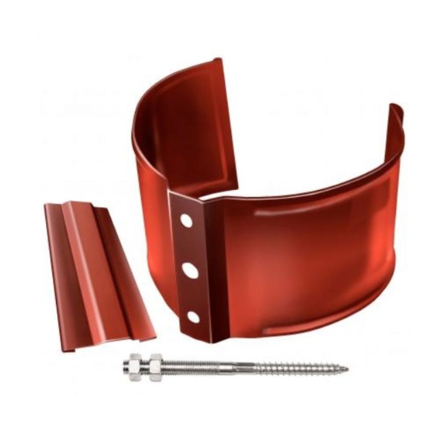 Кронштейн для трубы на кирпич, Grand Line, цвет Кирпичный (RAL 8004) купить в Красноярске