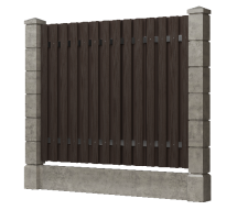 Заборная доска GRINDERDECO, ДПК, текстура &amp;quot;дуб&amp;quot; Венге.