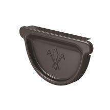 Заглушка универсальная с резиновым уплотнителем Aquasystem, PU MATT, RAL 8017 Темно Коричневый 125/90