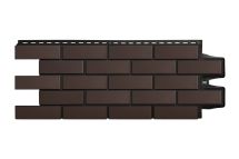 Фасадные панели Grand Line, Клинкерный кирпич Design, Шоколадный, шов RAL 9005 