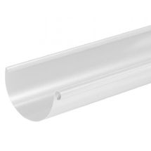 Водосточный желоб Aquasystem RR 20, белый, 3.00 м, 125/90