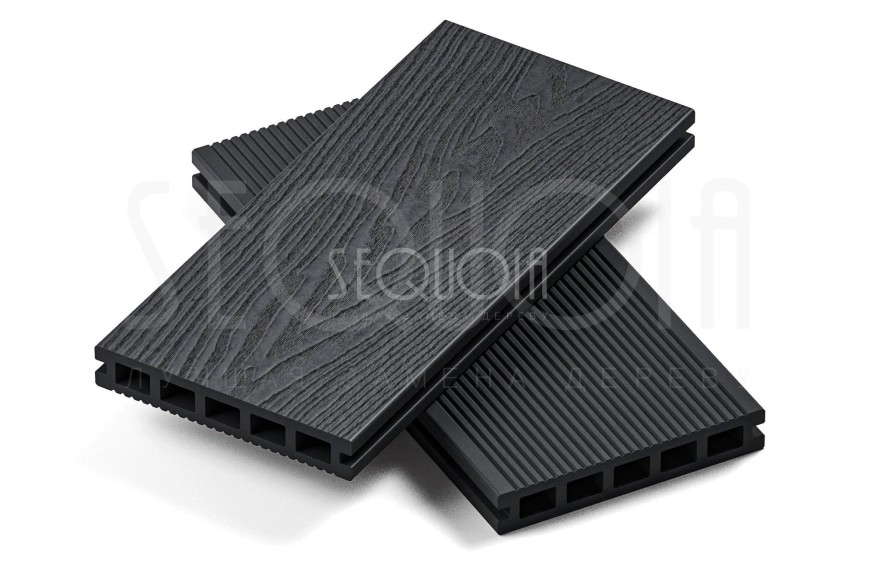 Доска террасная ДПК 3D SEQUOIA Evolution WOOD BLACK купить в Красноярске