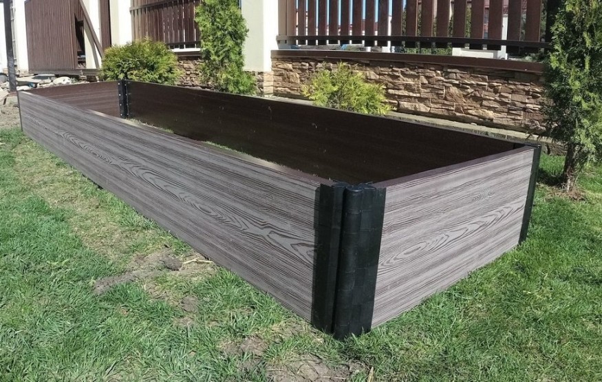 Доска для грядок NauticPrime из ДПК, серого цвета, размеры 300х30х2950 мм купить в Красноярске