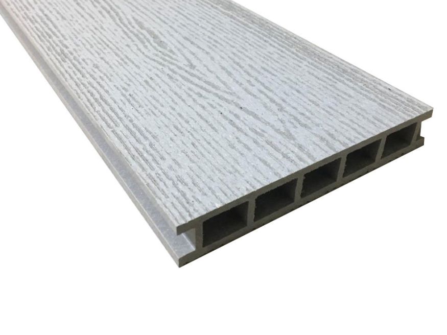 Террасная доска Faynag Stelo из ДПК в цвете серебро. купить в Красноярске