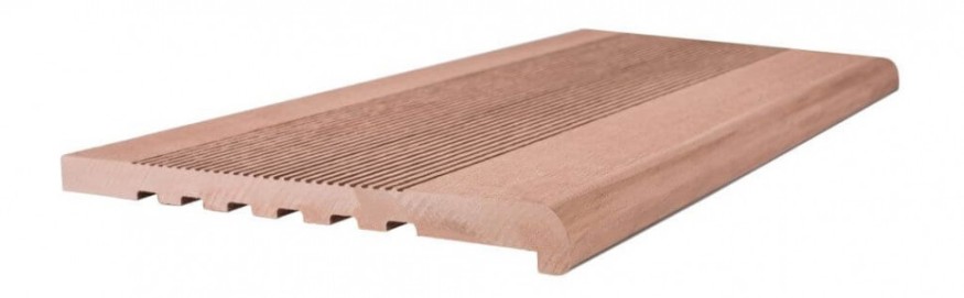 Ступени из ДПК NanoWood - Какао, полнотелые купить в Красноярске