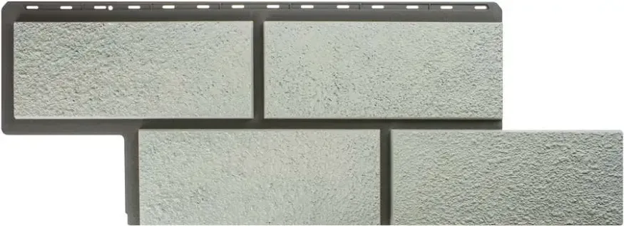 Фасадная панель Альта-Профиль Неаполитанский камень Белый купить в Красноярске