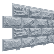 Фасадная панель Доломит, Альпийский, Серо-голубой вариант.