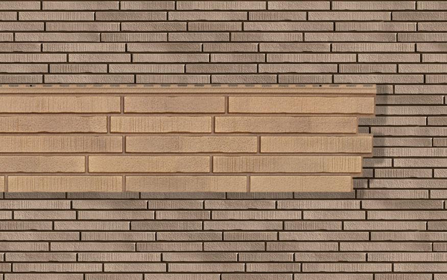 Фасадная панель Ю-Пласт Стоун Хаус S-Lock Ригельный кирпич, Кварц купить в Красноярске
