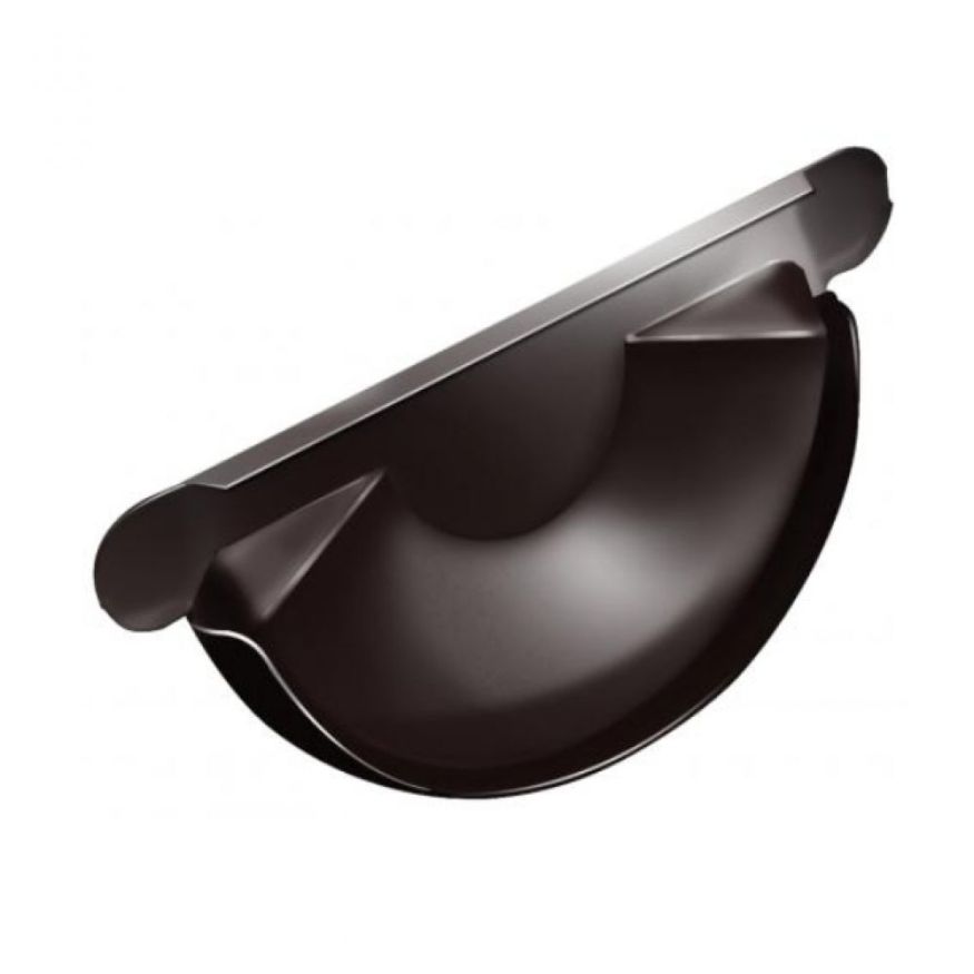 Заглушка для водосточного желоба Grand Line, Коричневая (RAL 8017) купить в Красноярске