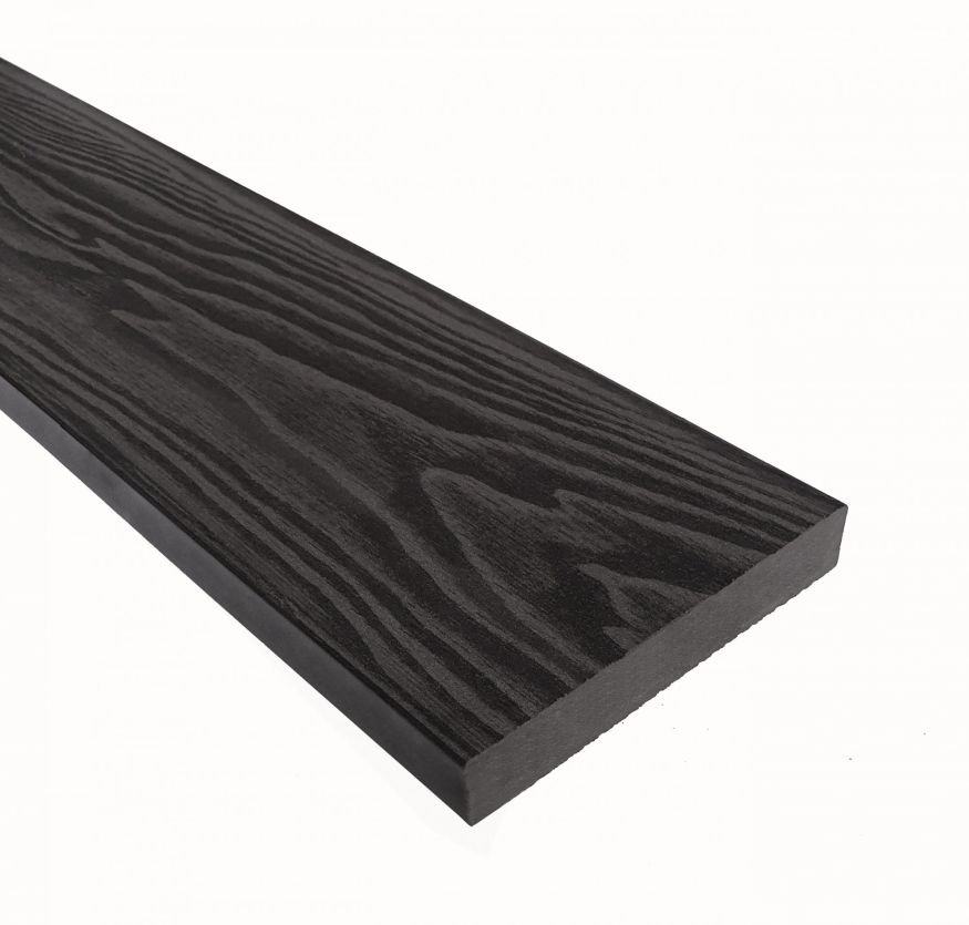 Террасная доска из ДПК Terrapol Смарт 3D (Полнотелая без паза) Черное дерево купить в Красноярске