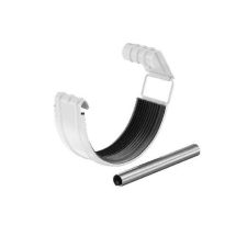 Соединитель желоба с резиновым уплотнителем Aquasystem RR 20, белый, 125/90