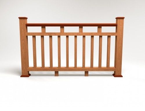 Ограждение из ДПК FG8 цвет терракот купить в Красноярске