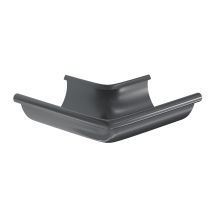 Угол желоба наружный 90° Aquasystem, RAL 7024 Тёмно-серый 150/100