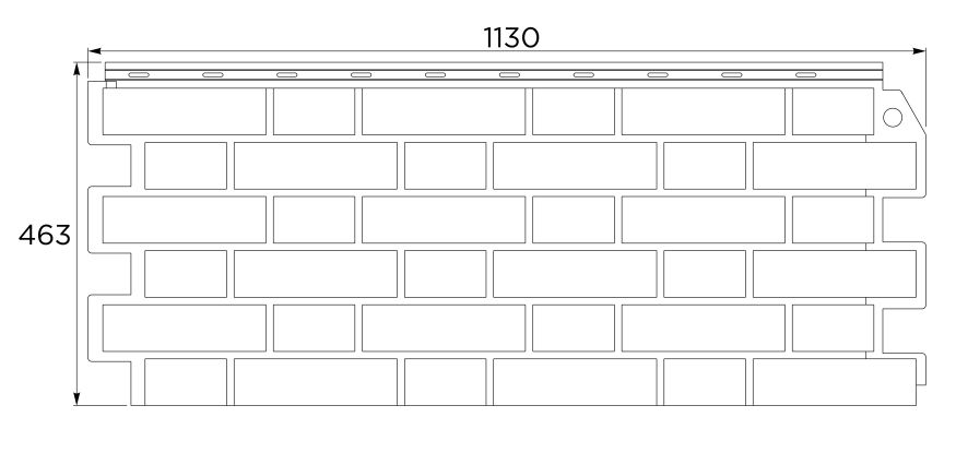 Фасадная панель FineBer, Кирпич облицовочный 3D, Коричнево-чёрный купить в Красноярске