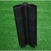 Угол поворотный из пластика для доски 300х30 мм Holzhof (угол от 60° до 300°) Черного цвета