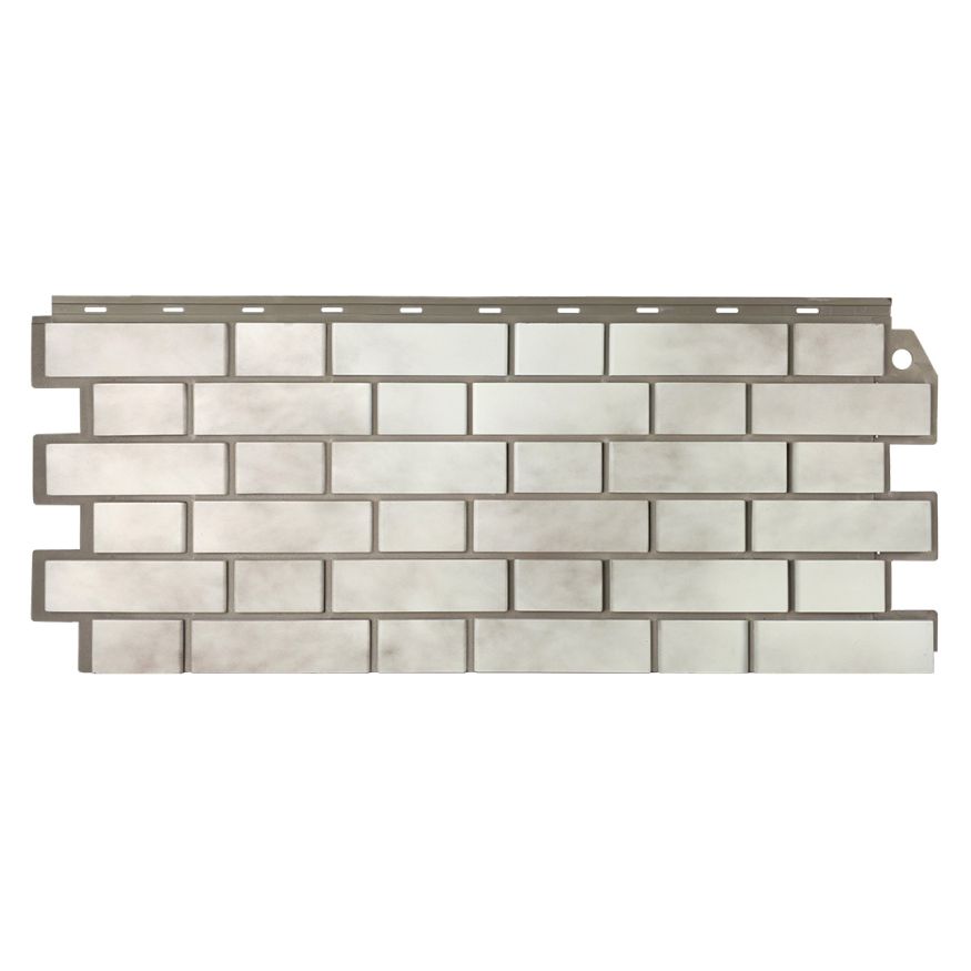 Фасадная панель FineBer, Кирпич облицовочный 3D, Бело-коричневый купить в Красноярске