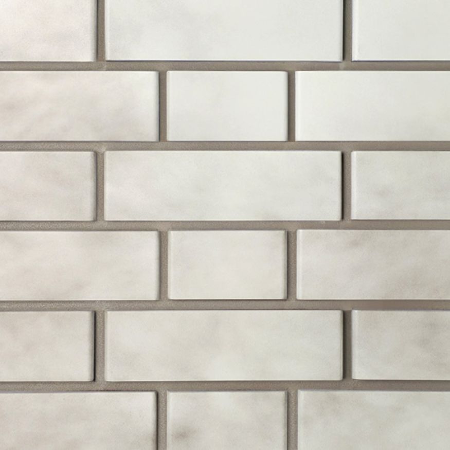 Фасадная панель FineBer, Кирпич облицовочный 3D, Бело-коричневый купить в Красноярске