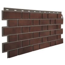 Фасадная панель FineBer, Кирпич облицовочный 3D, Керамический-чёрный