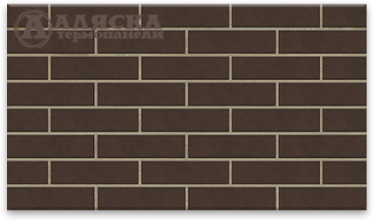 Фасадные термопанели Аляска серия Классика 33. Amsterdam brown купить в Красноярске