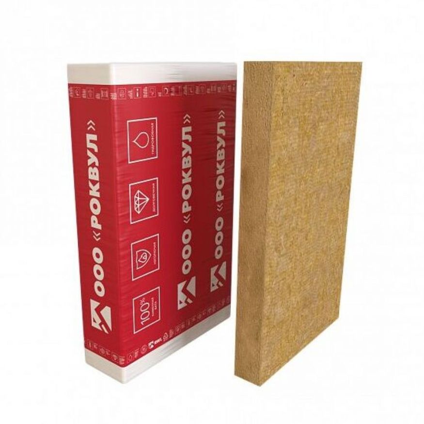 Утеплитель Rockwool Фасад Баттс ОПТИМА 100мм, 2 плиты, 1.44м2, 600х1200мм, 0.144м3 Rockwool купить в Красноярске
