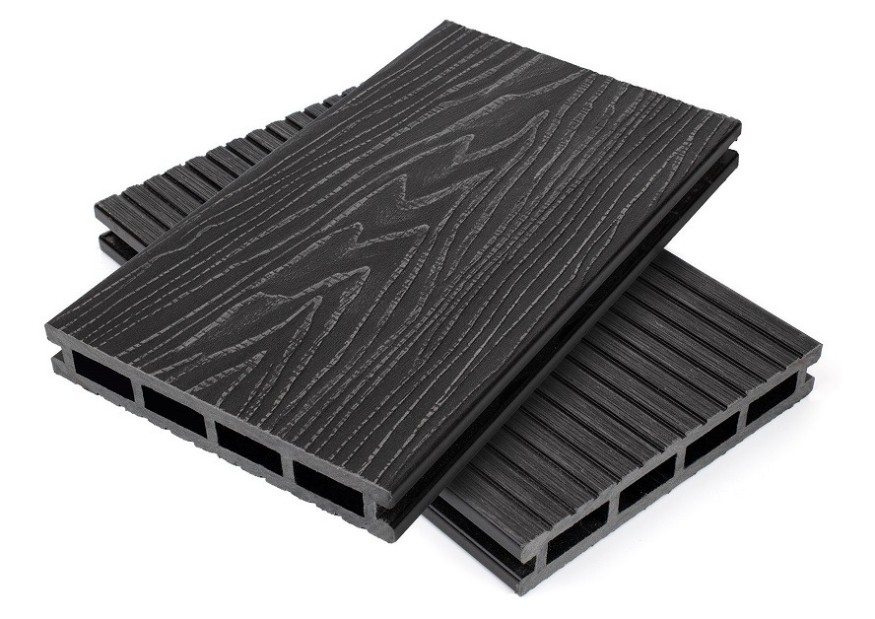 Террасная доска пустотелая ДПК NanoWood Nature 3D Графит купить в Красноярске