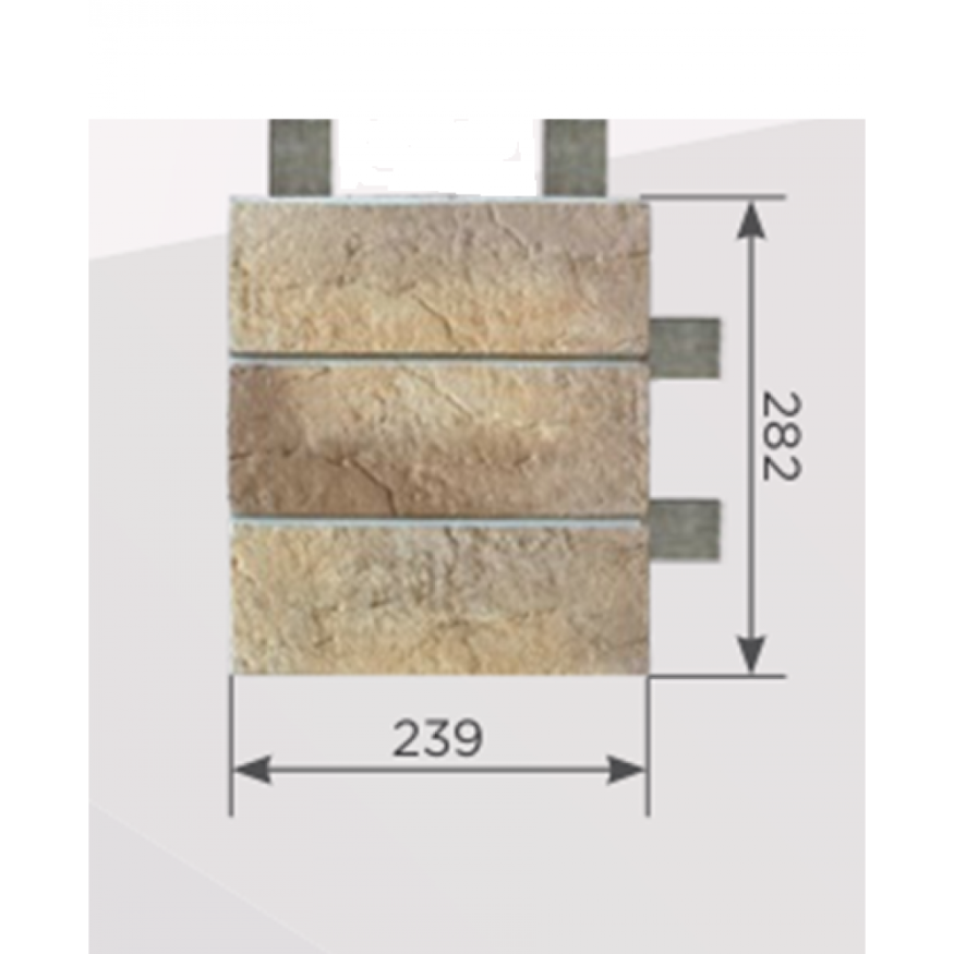 Наличник Обрамление высотой 3 кирпича КАНЬОН Индиго купить в Красноярске