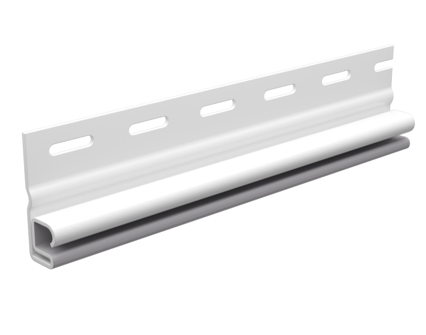 Стартовый профиль для сайдинга под камень, белый купить в Красноярске