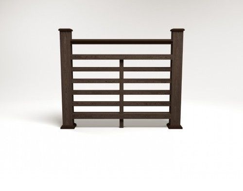 Ограждение из ДПК FG4 в цвете венге купить в Красноярске