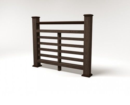 Ограждение из ДПК FG4 в цвете венге купить в Красноярске