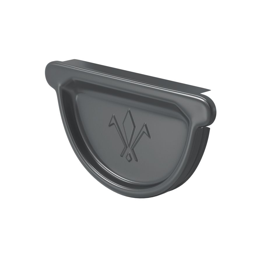 Заглушка универсальная с резиновым уплотнителем Aquasystem, PU MATT, RAL 7024 Тёмно-серый 150/100 купить в Красноярске