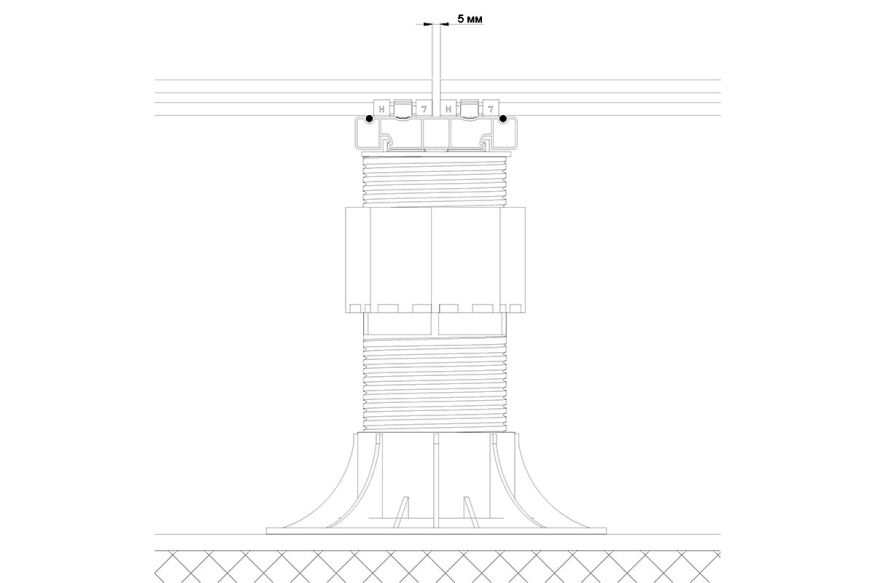 Лага Алюминий Holzhof HILST JOIST стыковочная SLIM MAX купить в Красноярске