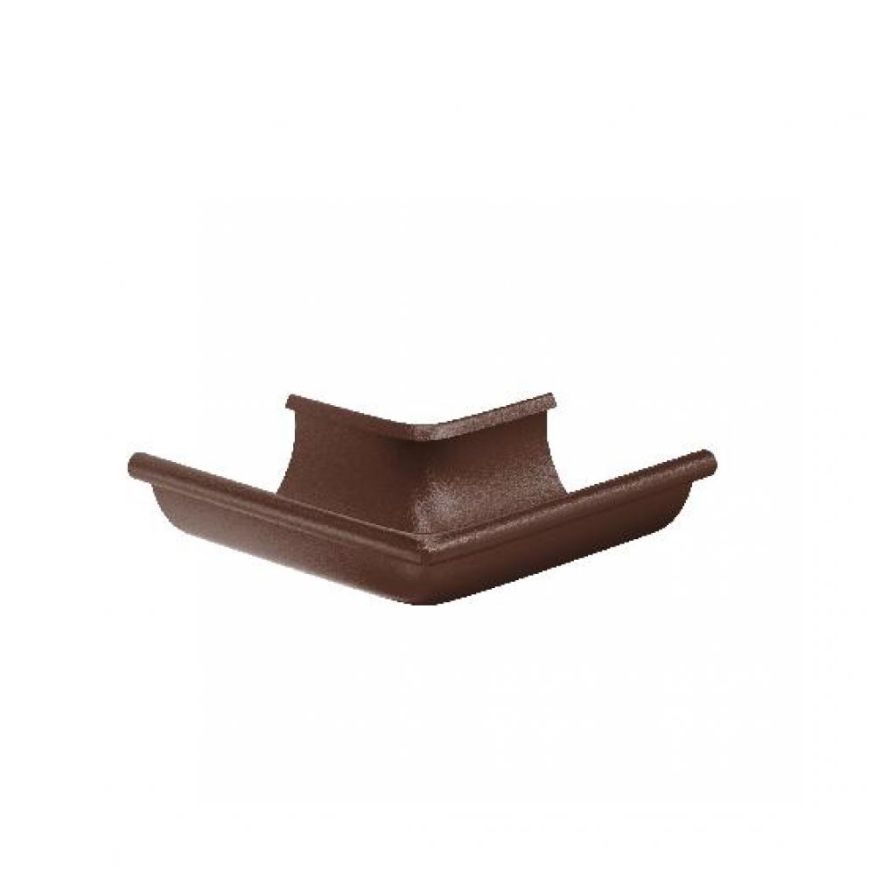 Наружный угол желоба 90°, Aquasystem, RAL 8017 Коричневый матовый 125/90 купить в Красноярске